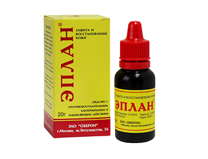 Препарат ЭПЛАН раствор Препарат ЭПЛАН раствор применяется для заживления ран и ожогов.